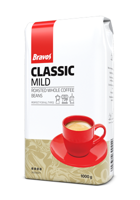 bravos mild 225g szemes kávé